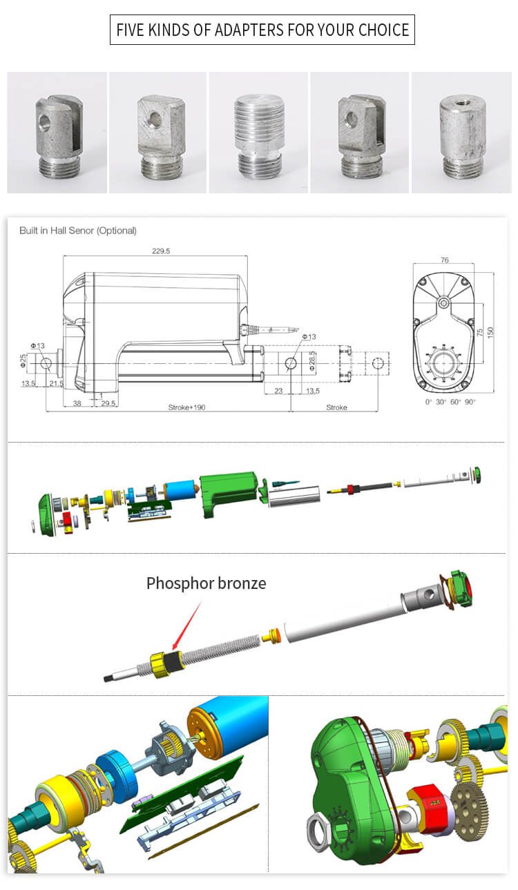 LY020 linear actuator parameters