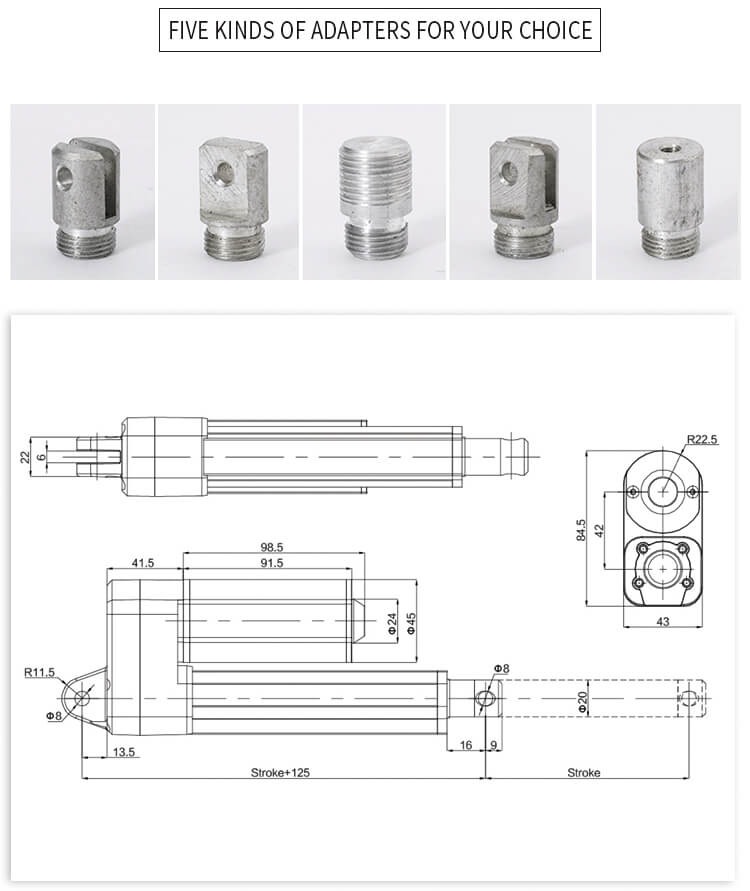 LY022 linear actuator parameters