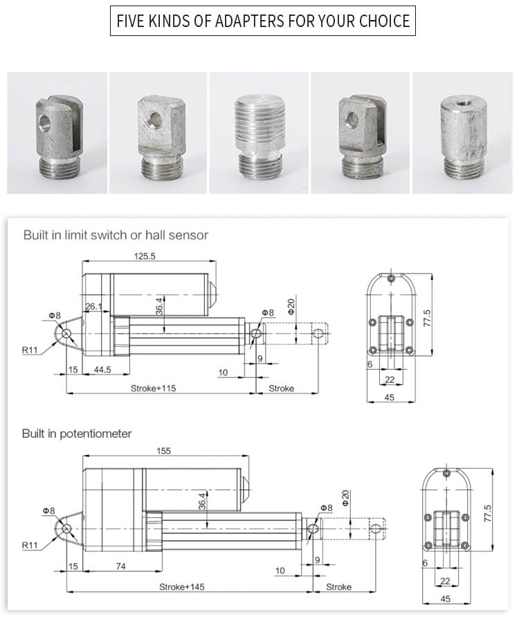 LY019 linear actuator parameters