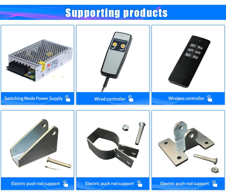 Stepper linear actuator accessories